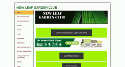 Desktop Screenshot of newleafgardenclub.com